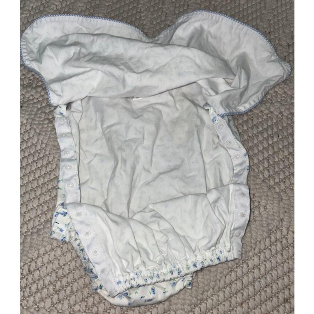Anvy Kids Baby Girl Blue Floral Bubble Size 18 Months - Picture 4 of 5